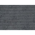 ECKSOFA Anthrazit Feincord  - Anthrazit/Schwarz, KONVENTIONELL, Textil/Metall (311/219cm) - Hom`in