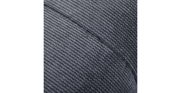 HOCKER in Textil Dunkelgrau - Dunkelgrau/Schwarz, Design, Kunststoff/Textil (43/50/43cm) - Novel