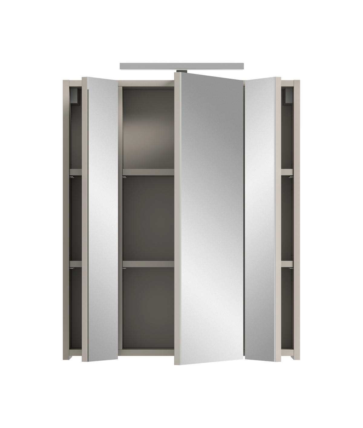 SPIEGELSCHRANK 60/70/18 cm  - Kaschmir, Trend, Glas/Holzwerkstoff (60/70/18cm) - MID.YOU