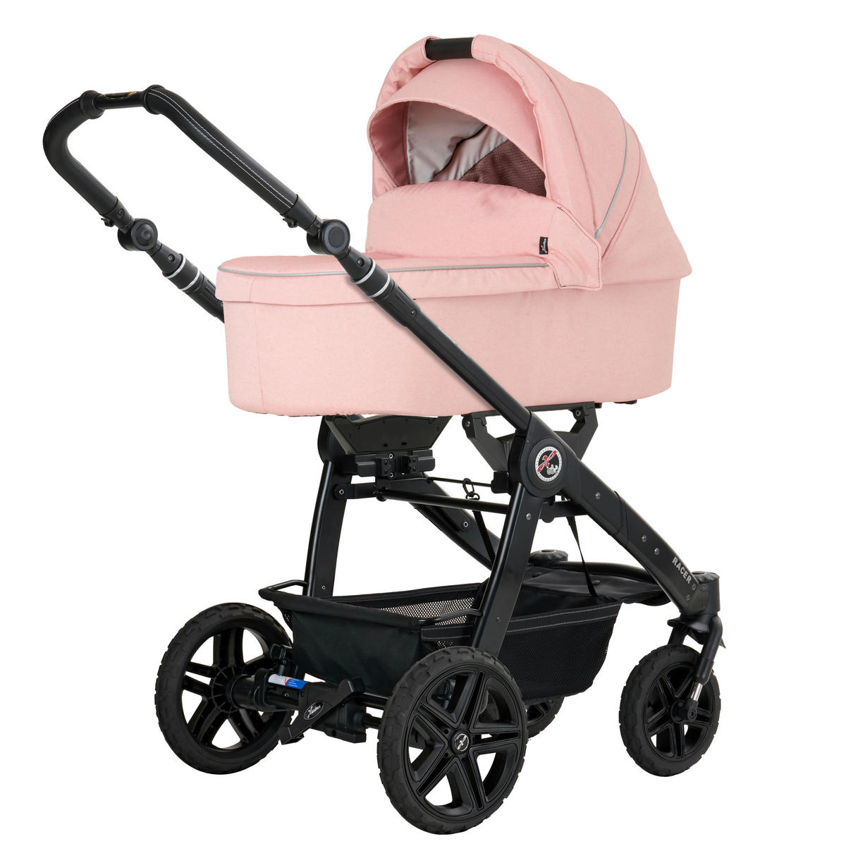 KINDERWAGENSET RACER GTS  - Lachsfarben/Cappuccino, Basics, Textil/Metall (59/113/101cm) - Hartan