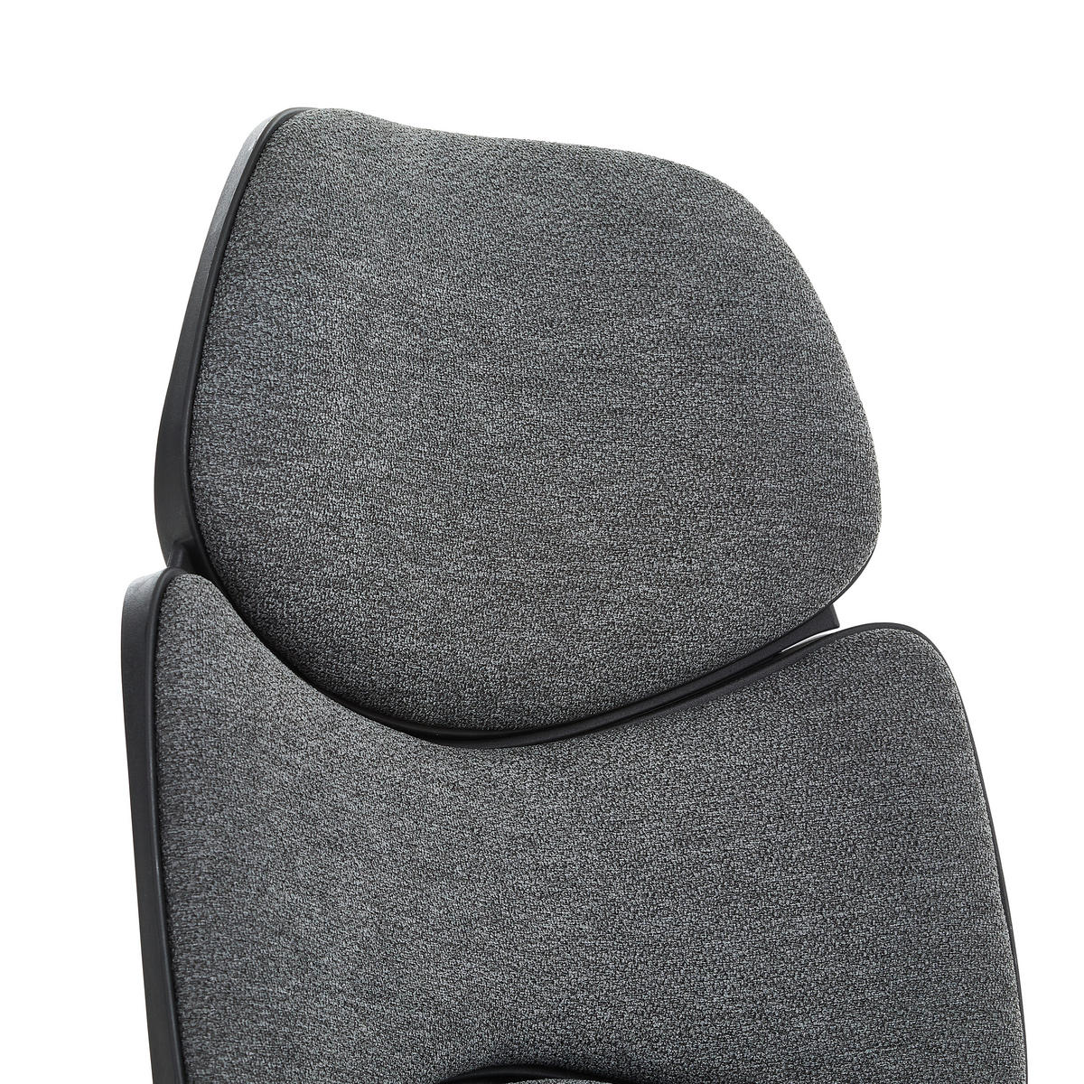 KANCELÁRSKE KRESLO, tkaná textília, sivá, čierna, biela - čierna/sivá, Konventionell, kov/textil (64/118,5-128/69cm) - Carryhome