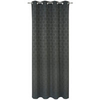 ZÁVĚS S OČKY, neprůsvitné, 140/245 cm - antracitová, Konvenční, textil (140/245cm) - Esposa