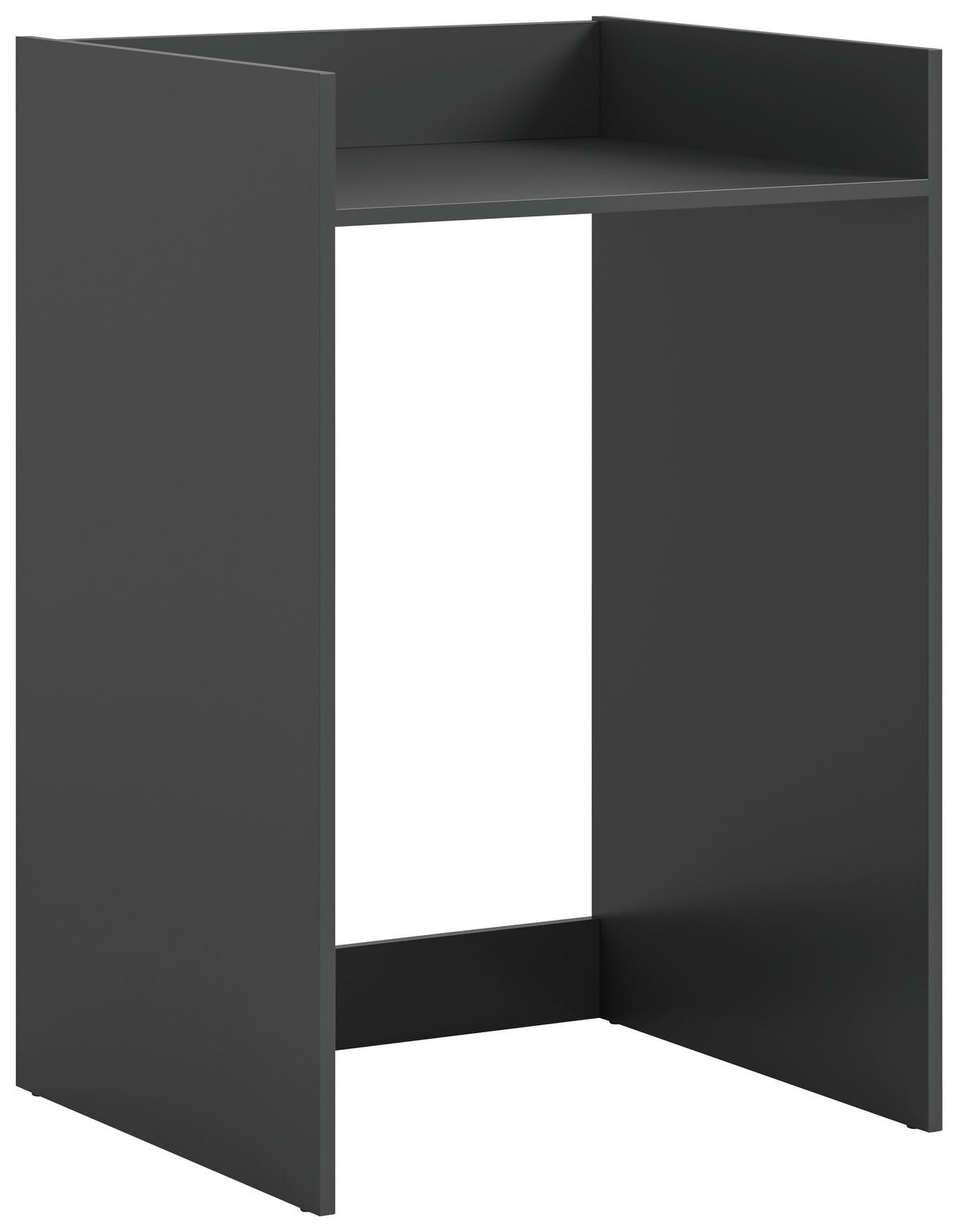 WASCHMASCHINENSCHRANK 66/101/60 cm Anthrazit  - Weiss/Anthrazit, Basics, Holzwerkstoff/Kunststoff (66/101/60cm) - MID.YOU