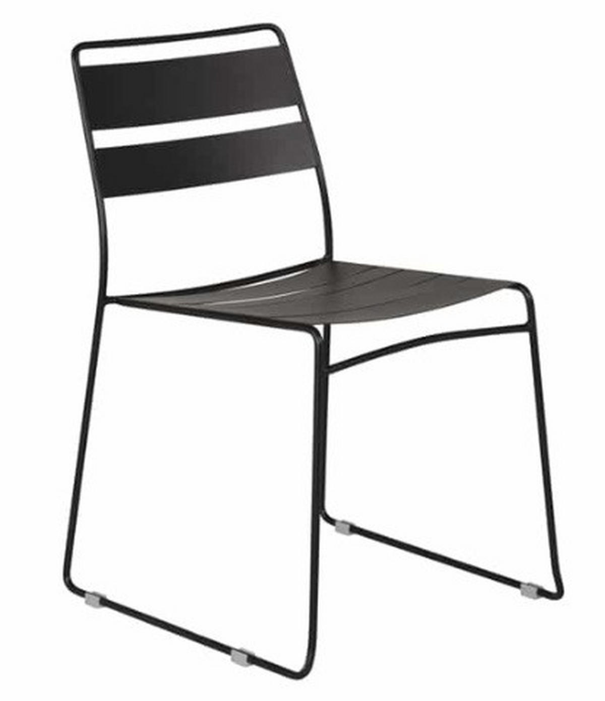 UTESTOL i metall svart  - svart, Basics, metall (47/78/54,5cm)