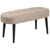 HOCKERBANK 95/46/38 cm Creme  - Creme, Design, Textil/Metall (95/46/38cm) - MID.YOU