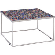 LOUNGETISCH - Edelstahlfarben/Multicolor, Design, Stein/Metall (77/44/77cm) - Amatio