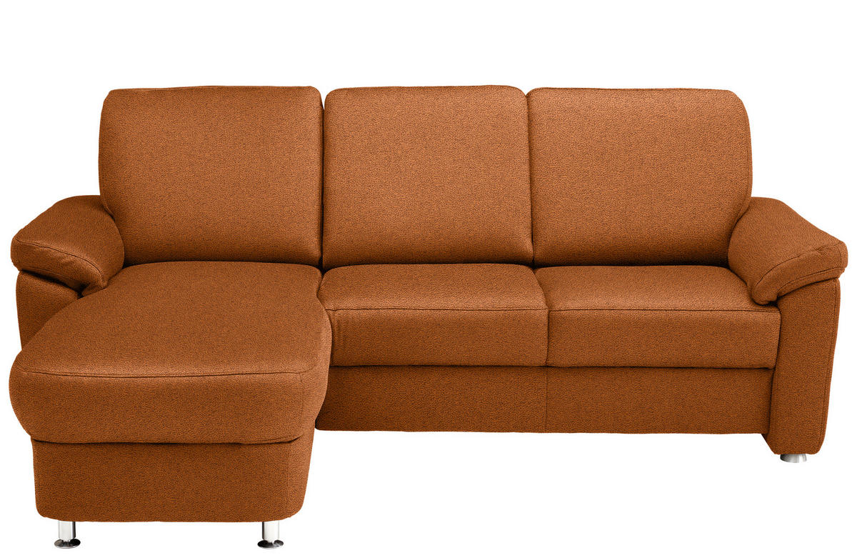 System ECKSOFA Cognac Flachgewebe von BELDOMO