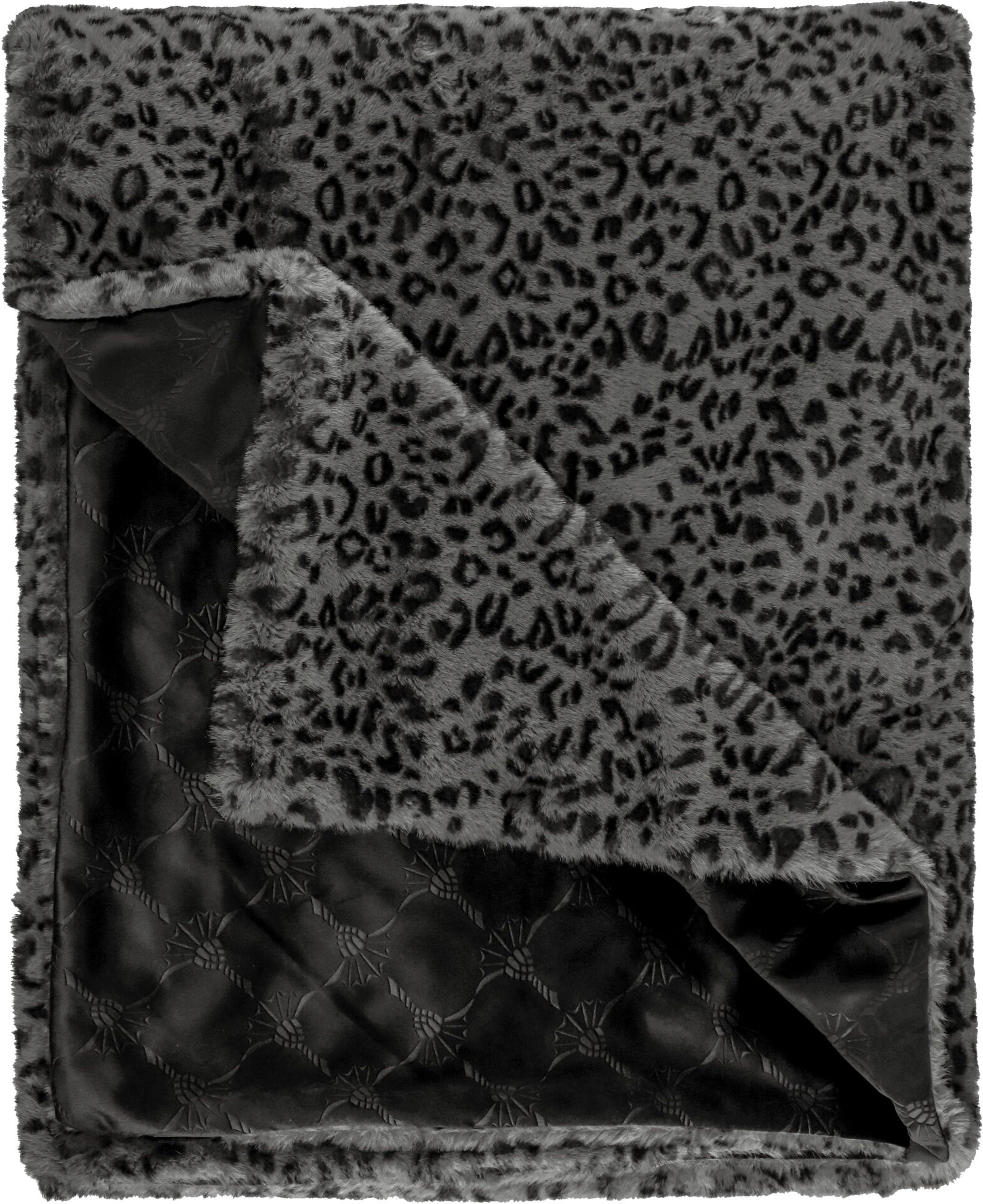 PLAID J!Leonesse anthrazit 130/170 cm  - Anthrazit/Grau, Design, Textil (130/170cm) - Joop!