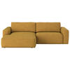 ECKSOFA in Webstoff Senfgelb  175/283 cm  - Senfgelb/Schwarz, MODERN, Kunststoff/Textil (175/283cm) - MID.YOU