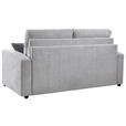 SCHLAFSOFA Mikrofaser Hellgrau - Dunkelgrau/Hellgrau, KONVENTIONELL, Kunststoff/Textil (186/101/101cm) - Carryhome