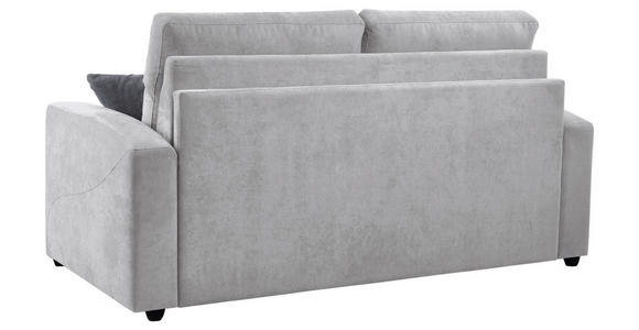 SCHLAFSOFA Mikrofaser Hellgrau - Dunkelgrau/Hellgrau, KONVENTIONELL, Kunststoff/Textil (186/101/101cm) - Carryhome