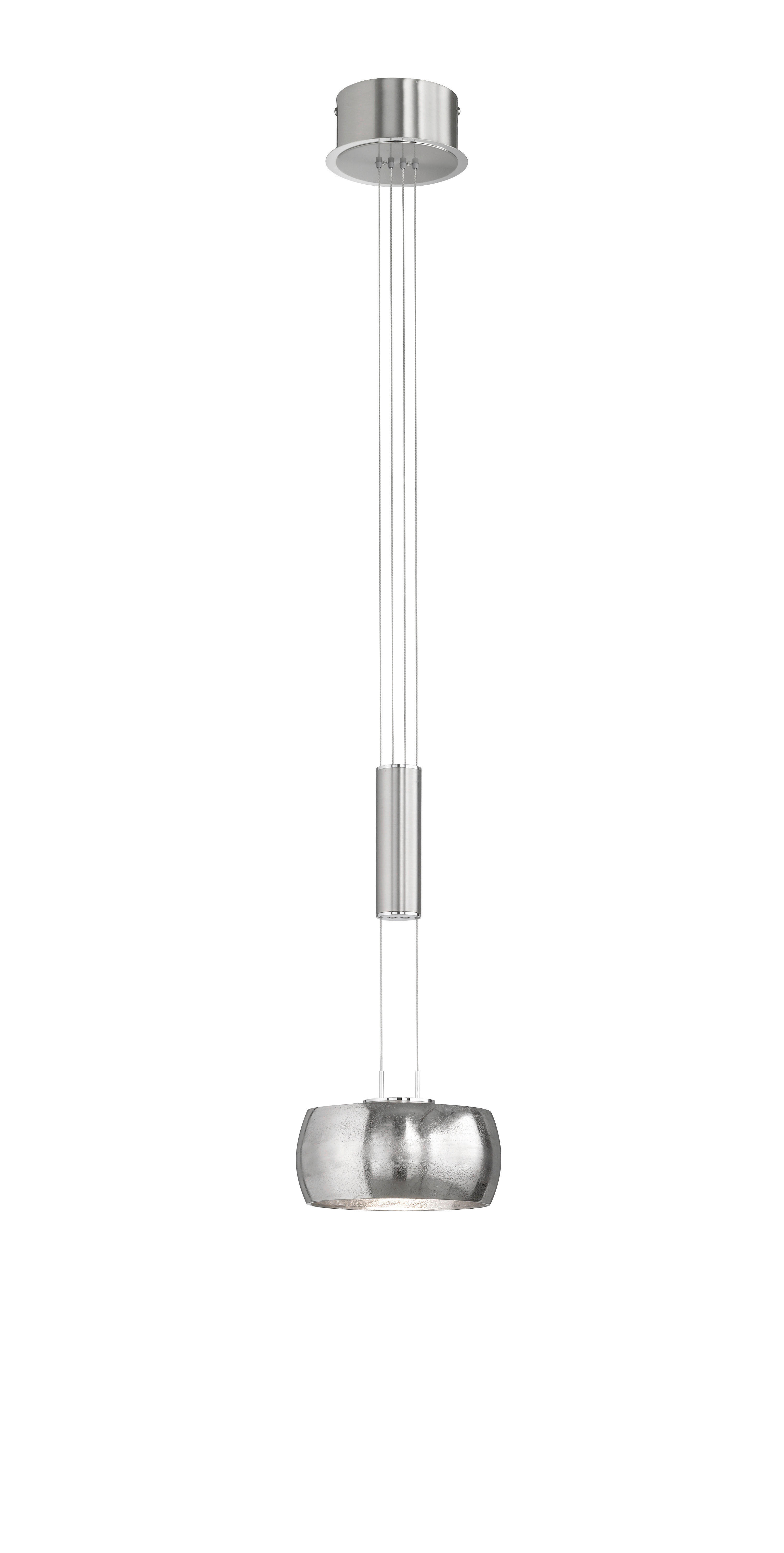 LED-Hängeleuchte 60207   20 cm  - Nickelfarben, Design, Metall (20cm) - Fischer & Honsel