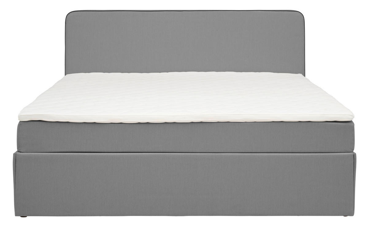 BOXBETT 160/200 cm  in Hellgrau  - Hellgrau, KONVENTIONELL, Holz (160/200cm) - P & B