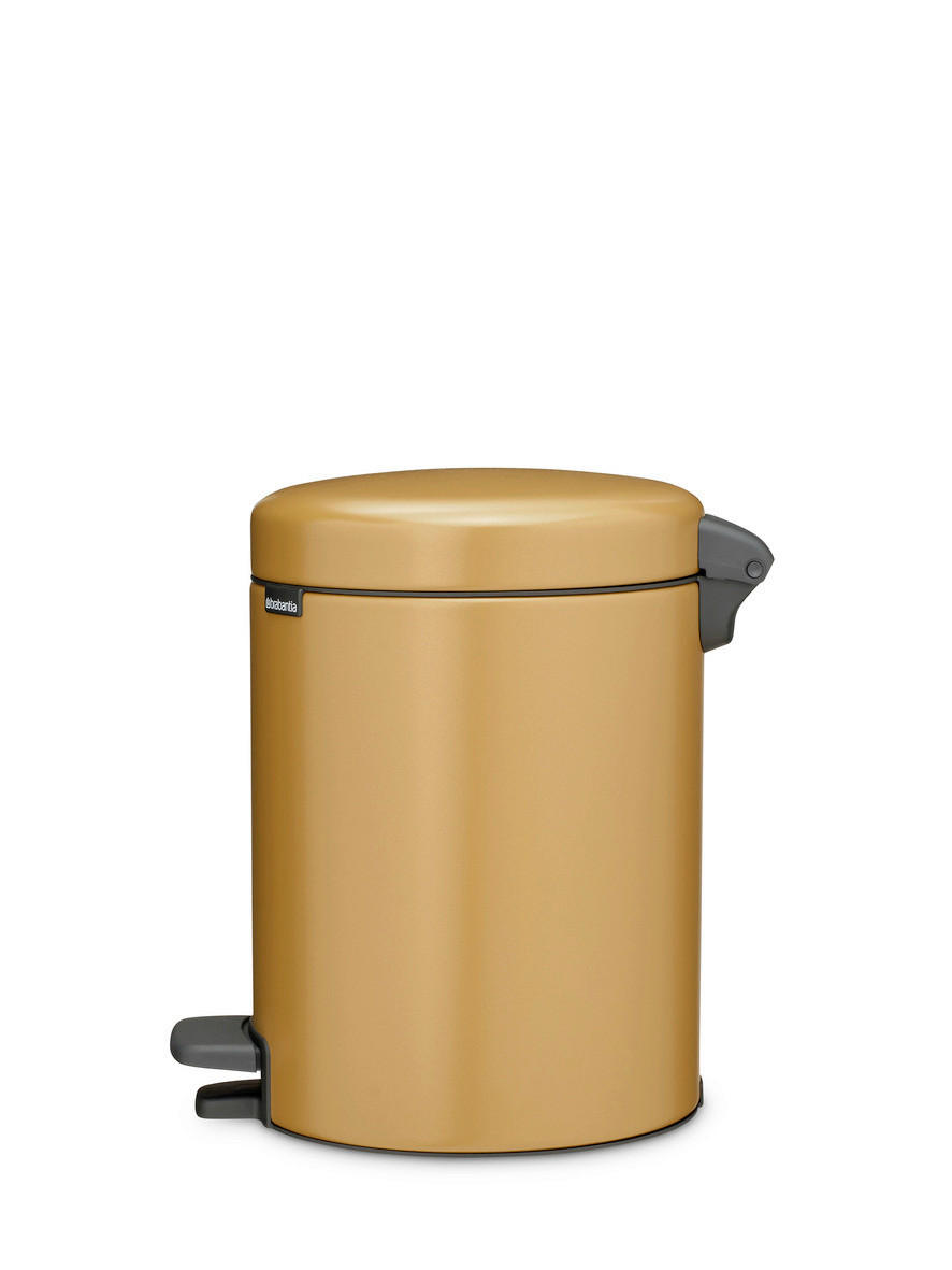 KOŠ S NOŽNOM PAPUČICOM  5 l  New Icon  - zlatne boje/antracit, Konvencionalno, metal/plastika (20.5/29.1/27.2cm) - Brabantia