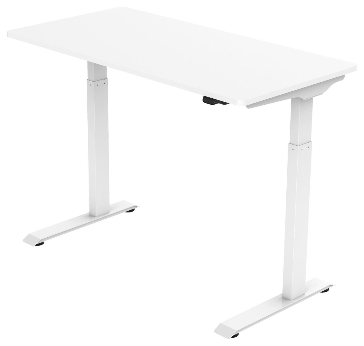 PSACÍ STŮL, bílá, 120/60/73 cm - bílá, Moderní, kov/kompozitní dřevo (120/60/73cm) - Livetastic
