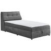 BOXBETT 120/200 cm  in Graphitfarben  - Schwarz/Graphitfarben, Design, Kunststoff/Textil (120/200cm) - Carryhome