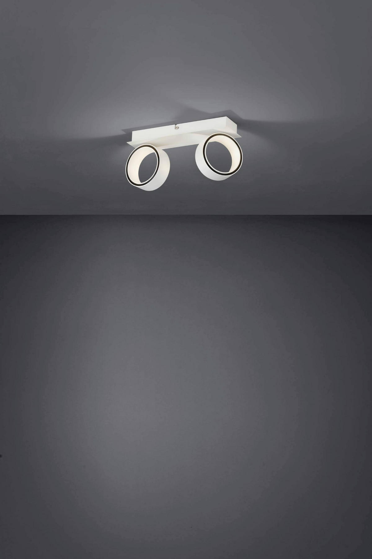 APLICĂ DE PERETE CU LED - alb/culoare crom, Basics, metal (31/0/8cm)