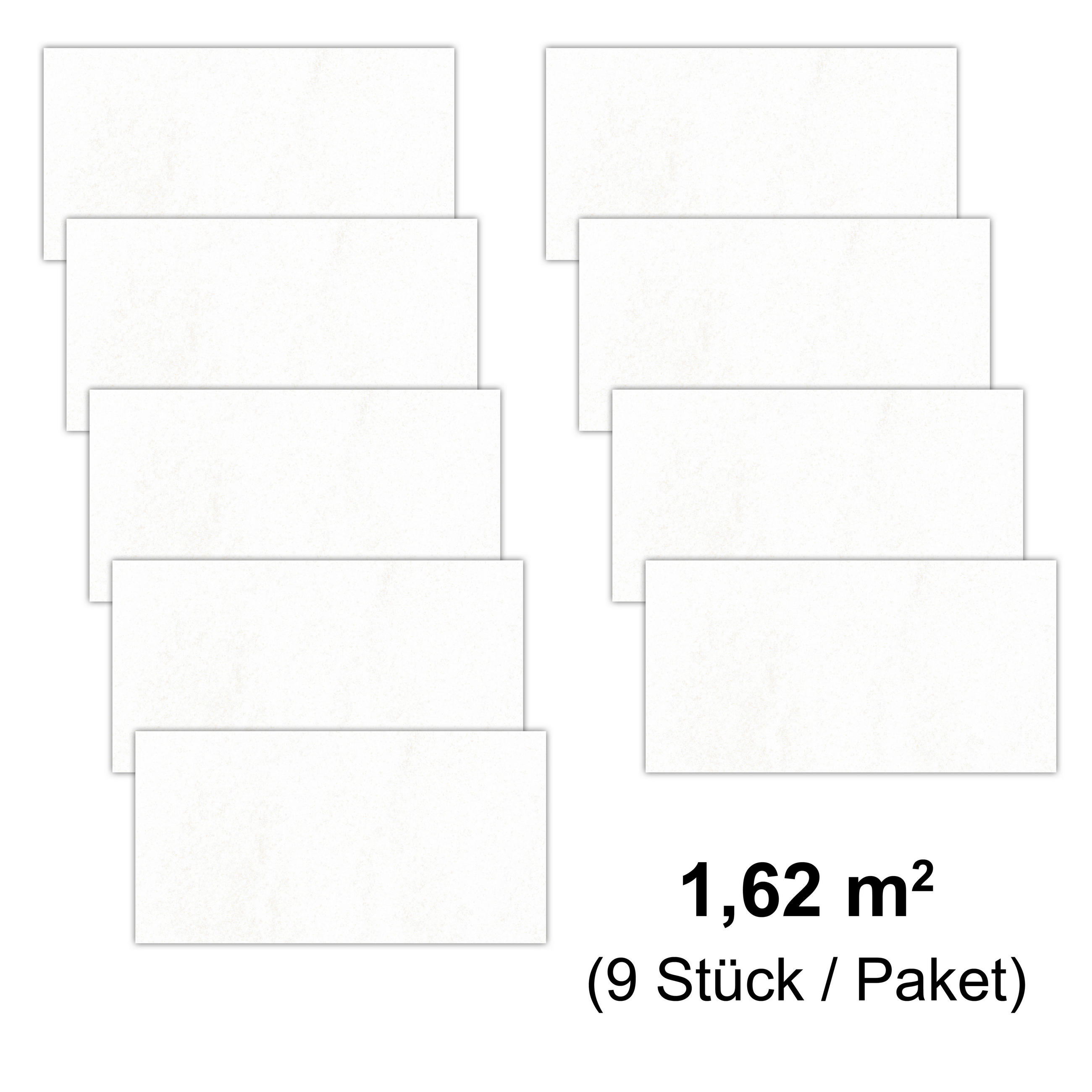 WANDPANEEL Baridecor Aqua Weiß  - Weiß, Design, Kunststoff (60/30/0,4cm)
