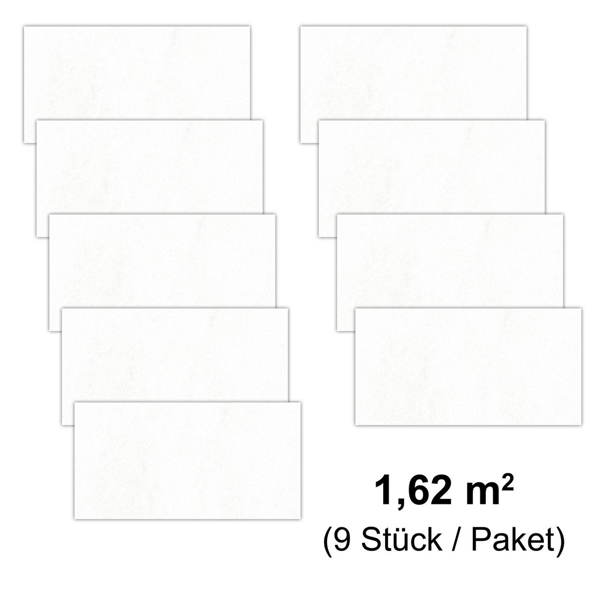 WANDPANEEL Baridecor Aqua Weiß  - Weiß, Design, Kunststoff (60/30/0,4cm)