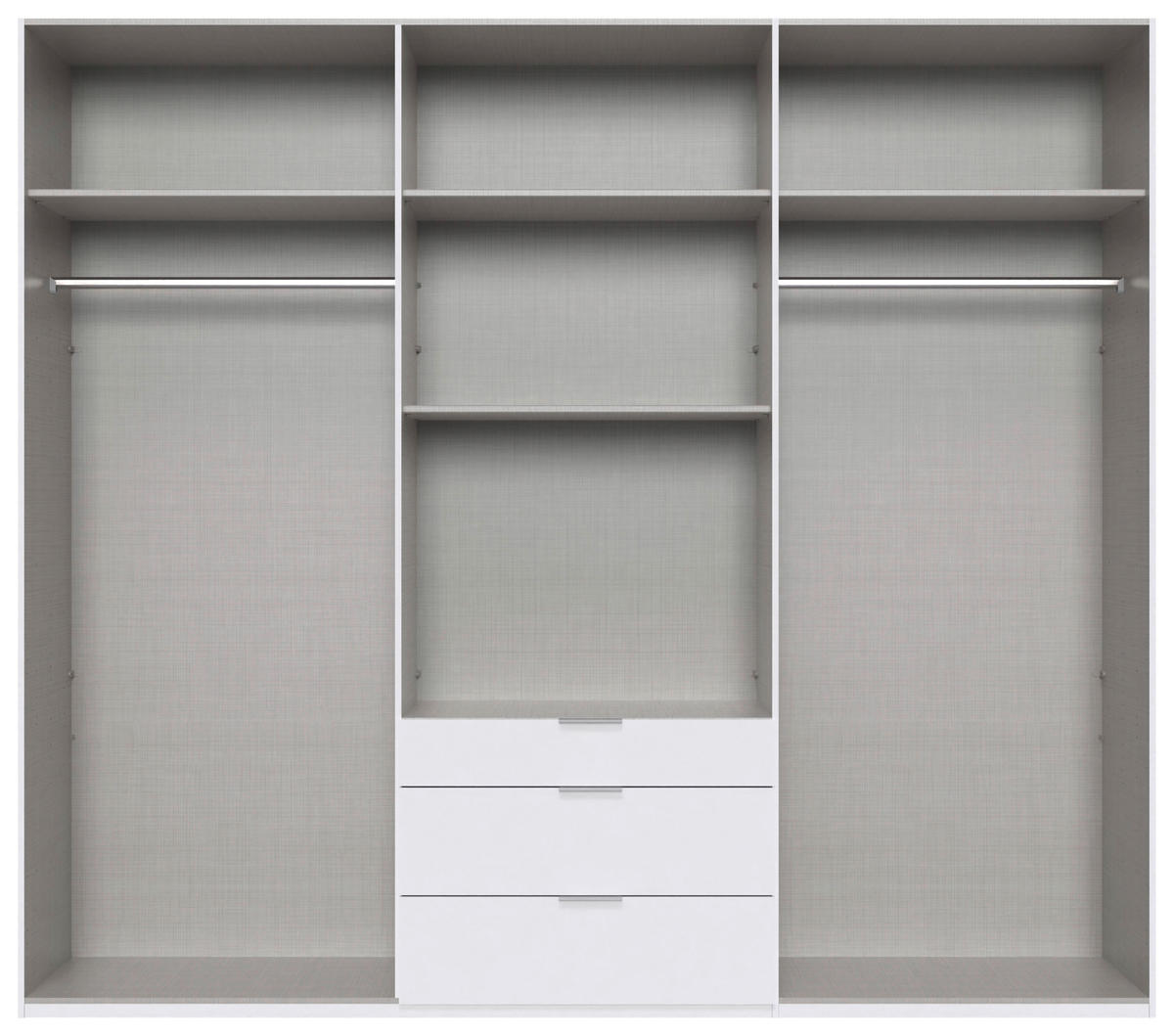 DREHTÜRENSCHRANK in Grau, Sahara  - Schwarz/Grau, Modern, Holzwerkstoff/Metall (270/236/58cm) - MID.YOU