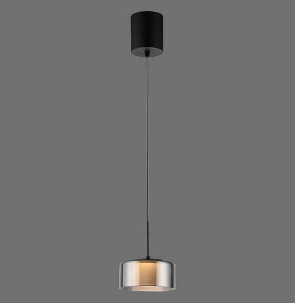 ZÁVĚSNÉ LED SVÍTIDLO, 15/220 cm  - černá, Design, kov/plast (15/220cm)