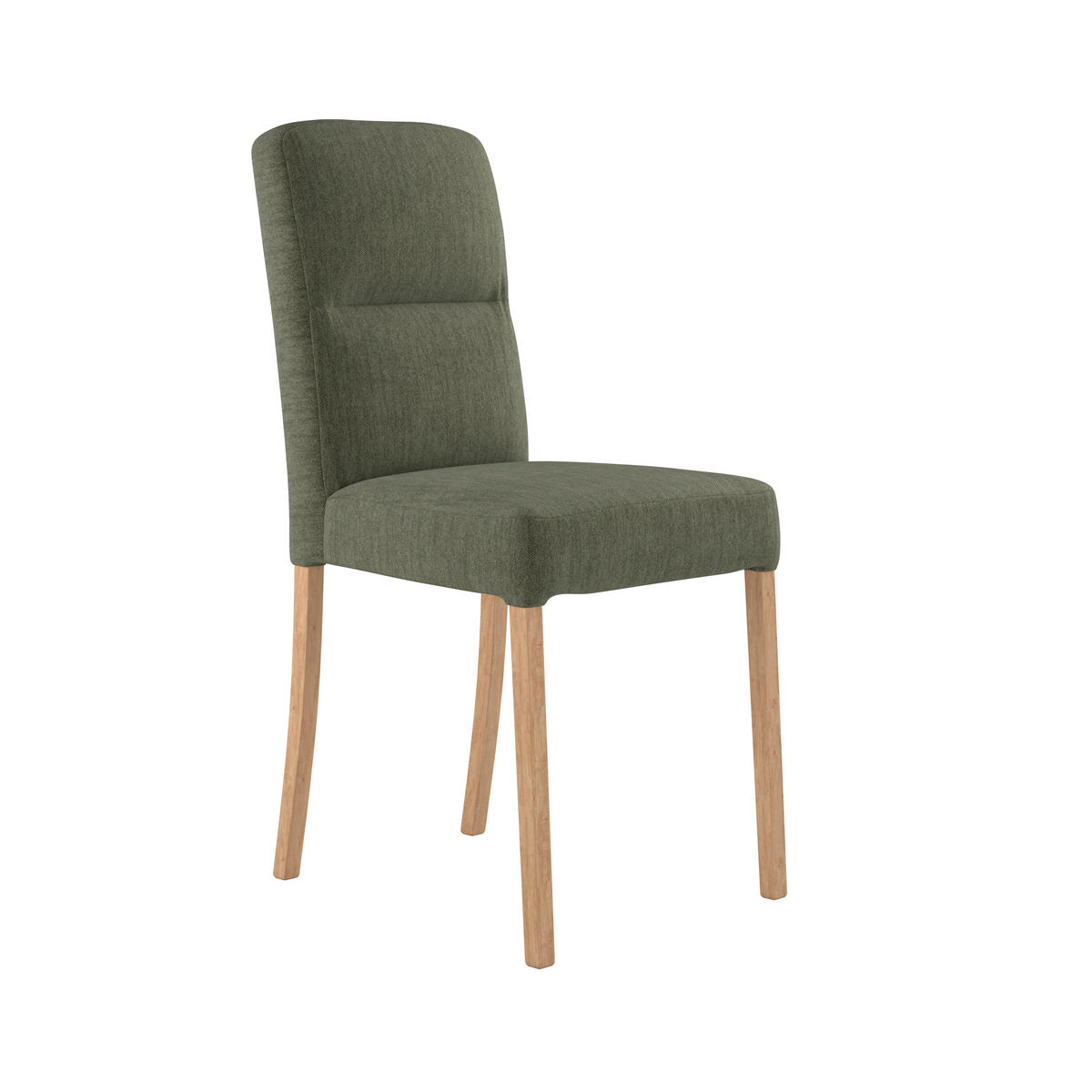 STUHL - Eichefarben/Grün, KONVENTIONELL, Holz/Textil (43/91/58cm) - Livetastic