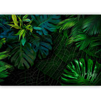 FOTOTAPETE  - Dunkelgrün/Grün, Basics, Textil (100/70cm) - artgeist