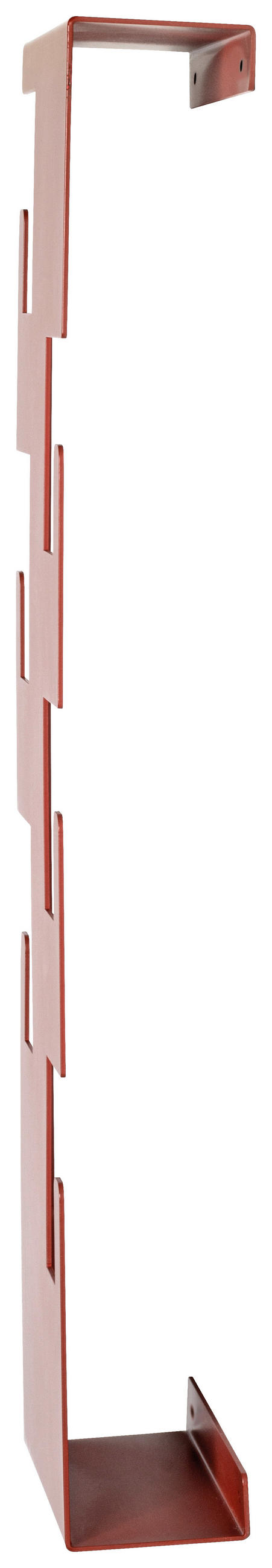 WANDGARDEROBE - Rot, Design, Metall (15/60/8cm)