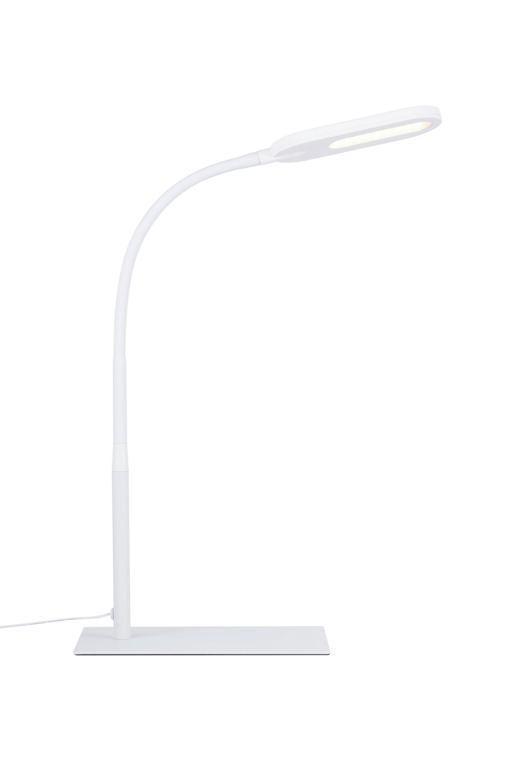 LED-TISCHLEUCHTE - Weiss, Basics, Kunststoff/Metall (37,5/15/43,5cm) - Novel