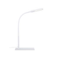 STOLNÍ LED LAMPA, dotykový stmívač, 37,5/15/43,5 cm - bílá, Basics, kov/plast (37,5/15/43,5cm) - Novel