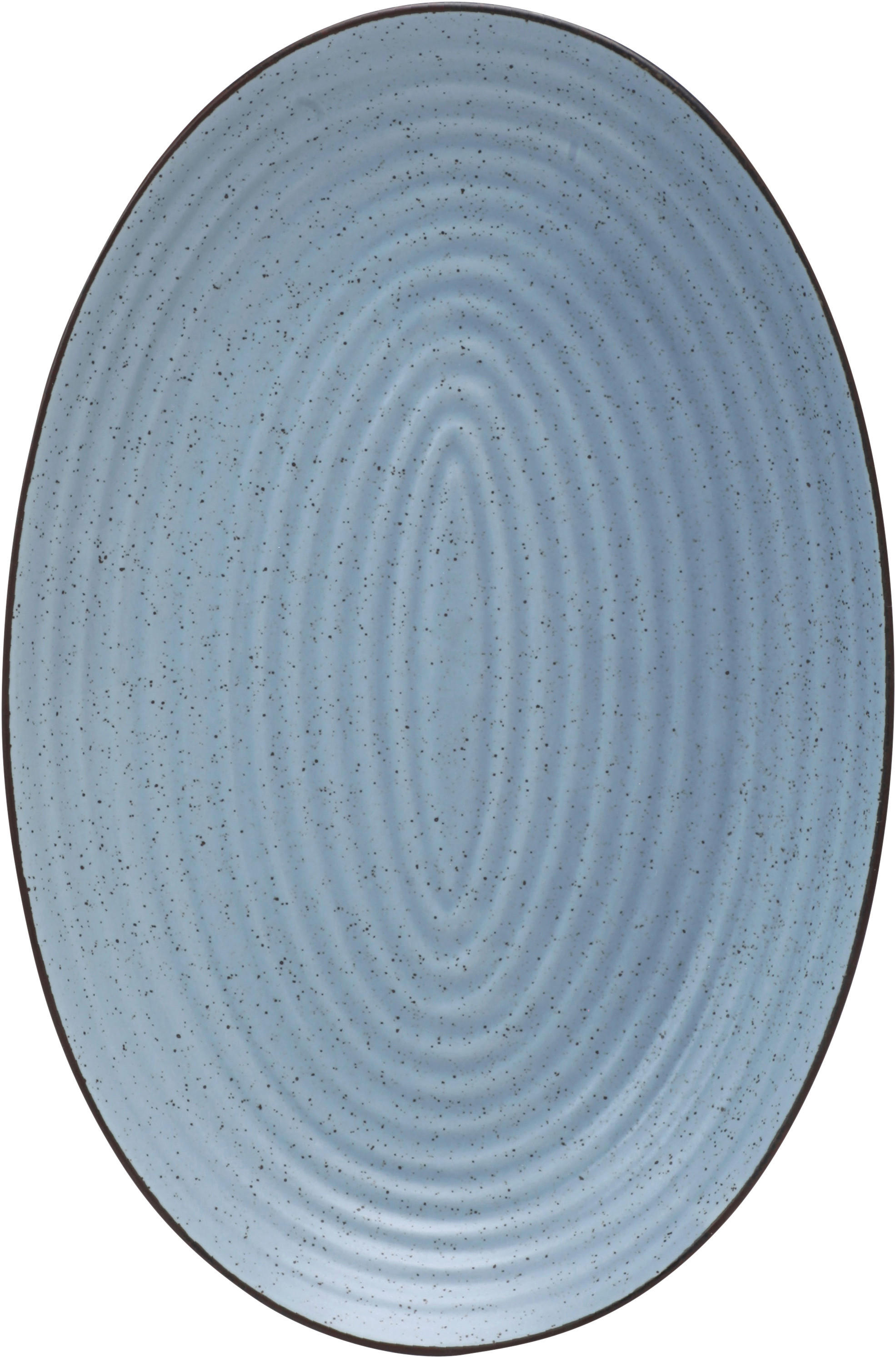 SERVIERPLATTE - Blau, Design, Keramik (21/31cm) - Landscape