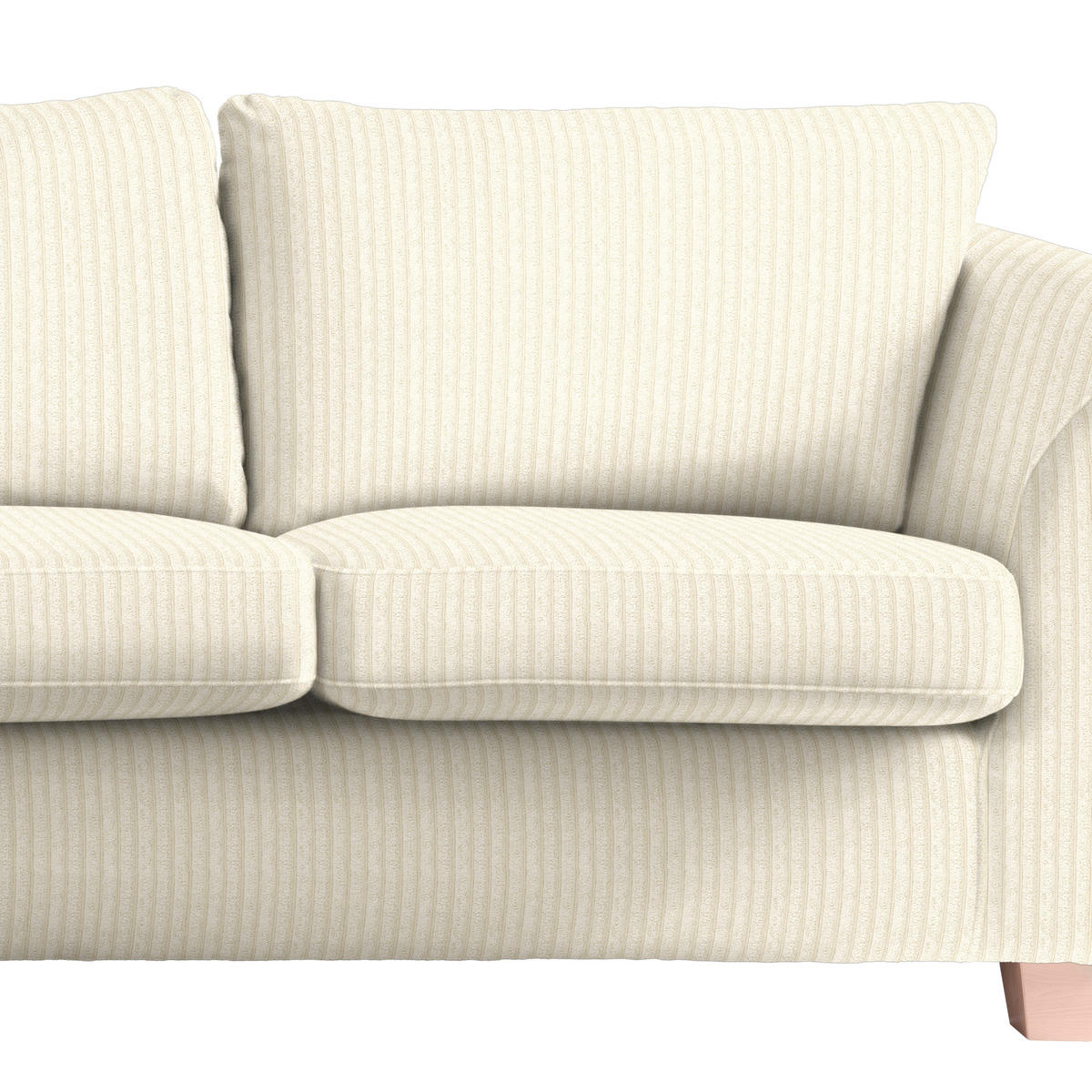 2-SITS SOFFA i textil beige  - beige/naturfärgad, trä/textil (190/70-85/95cm) - MID.YOU