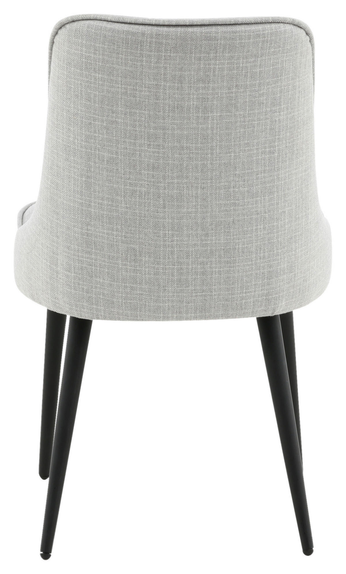 STOLSET 2 styck stål flatväv  - ljusgrå/svart, Design, metall/textil (50/88,5/66cm) - Livetastic