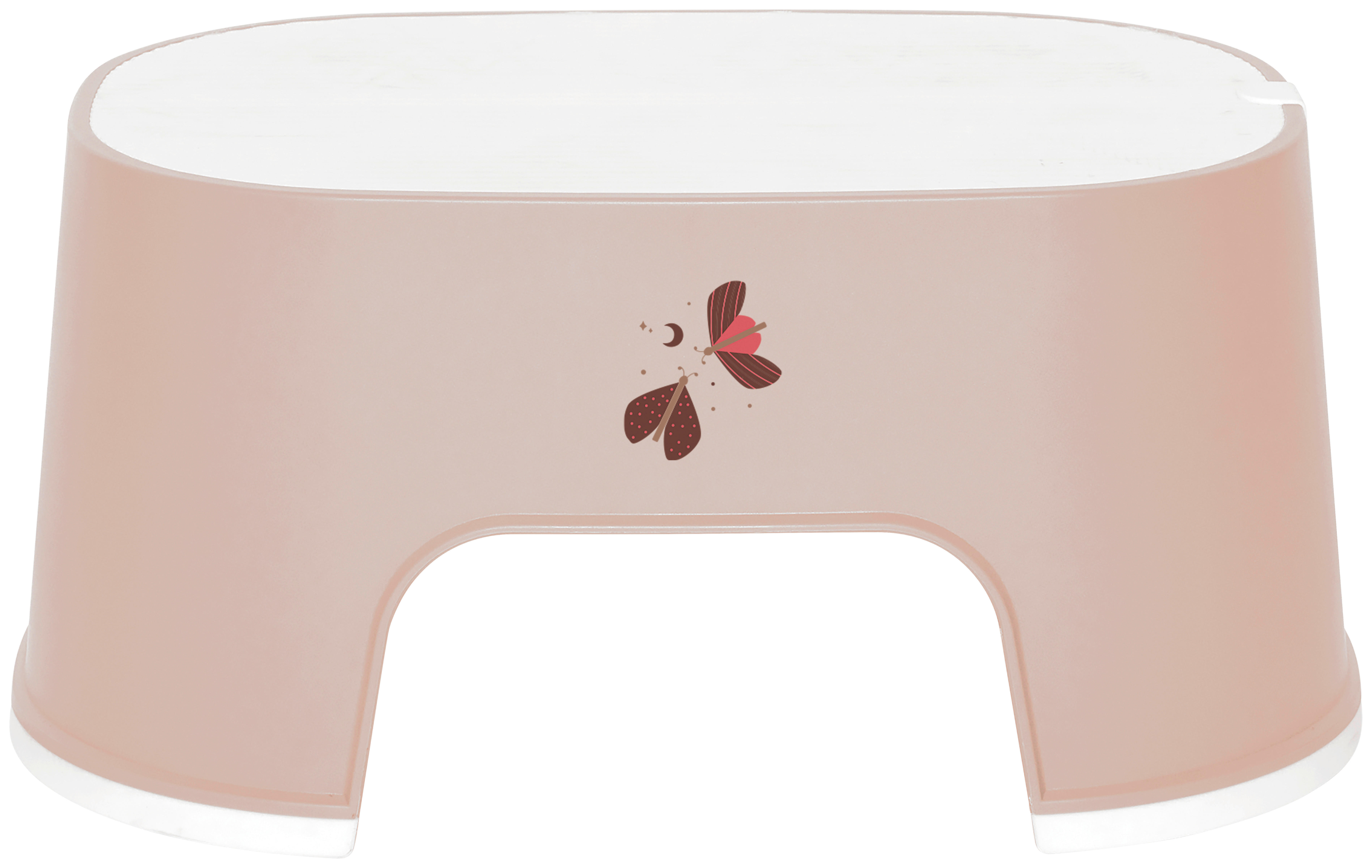 TRITTHOCKER Sweet Butterfly  - Altrosa, Basics, Kunststoff (33,7/22,9/15,5cm) - Bebe Jou