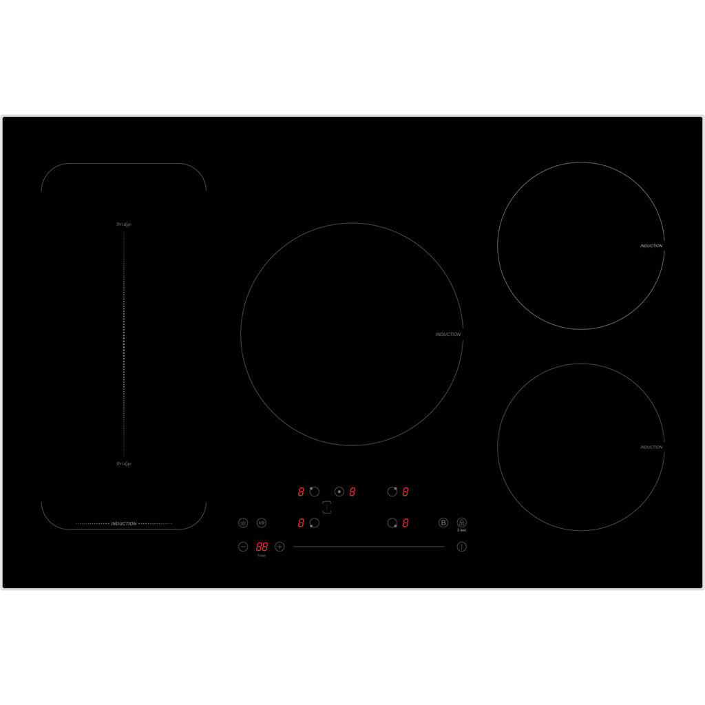 Induktionskochfeld Schwarz B: 77 Cm