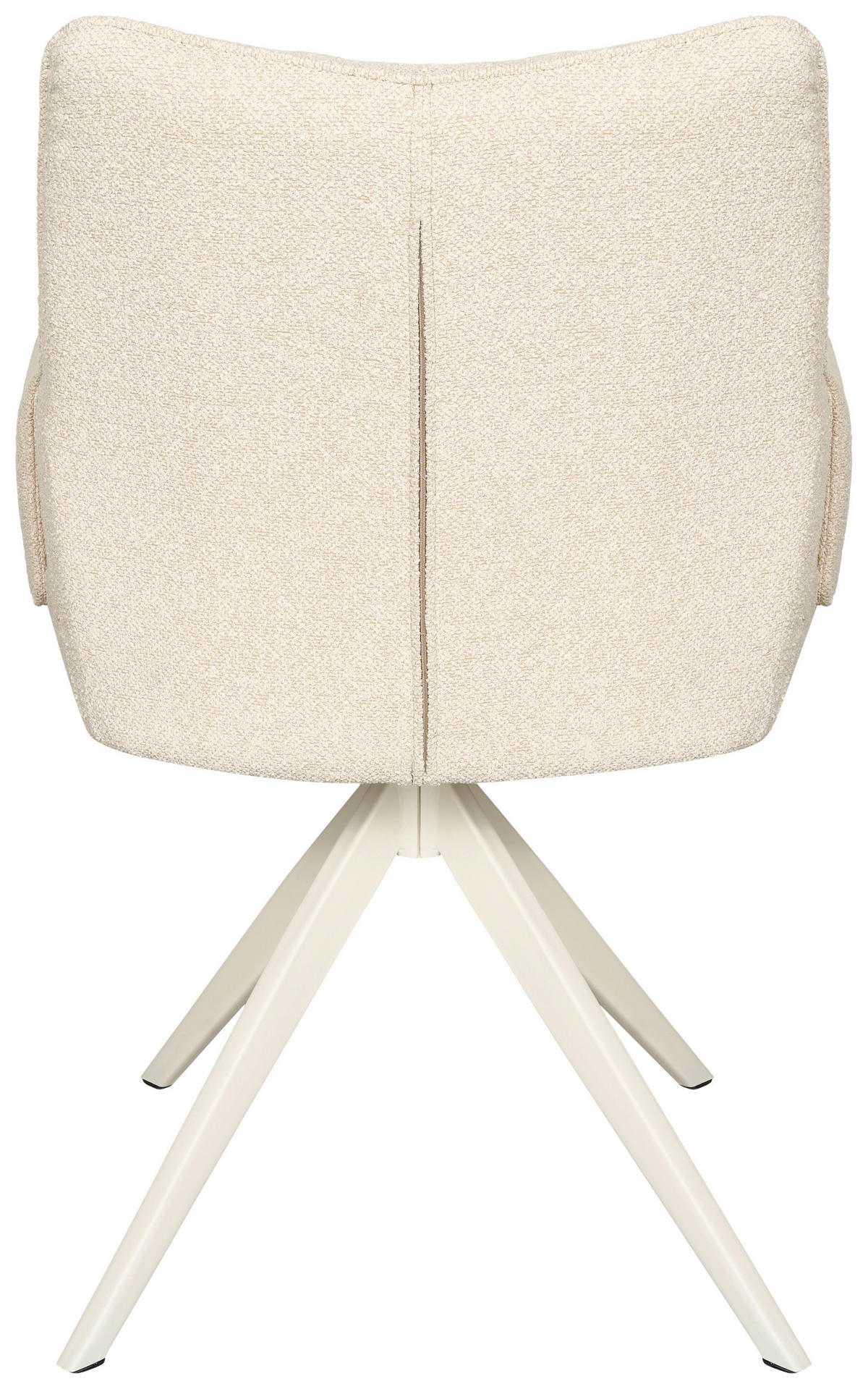 ARMLEHNSTUHL  Sitzfläche 360° drehbar, inklusive Armlehnen Webstoff  Beige  - Beige, MODERN, Textil/Metall (64/86/65,5cm) - Livetastic