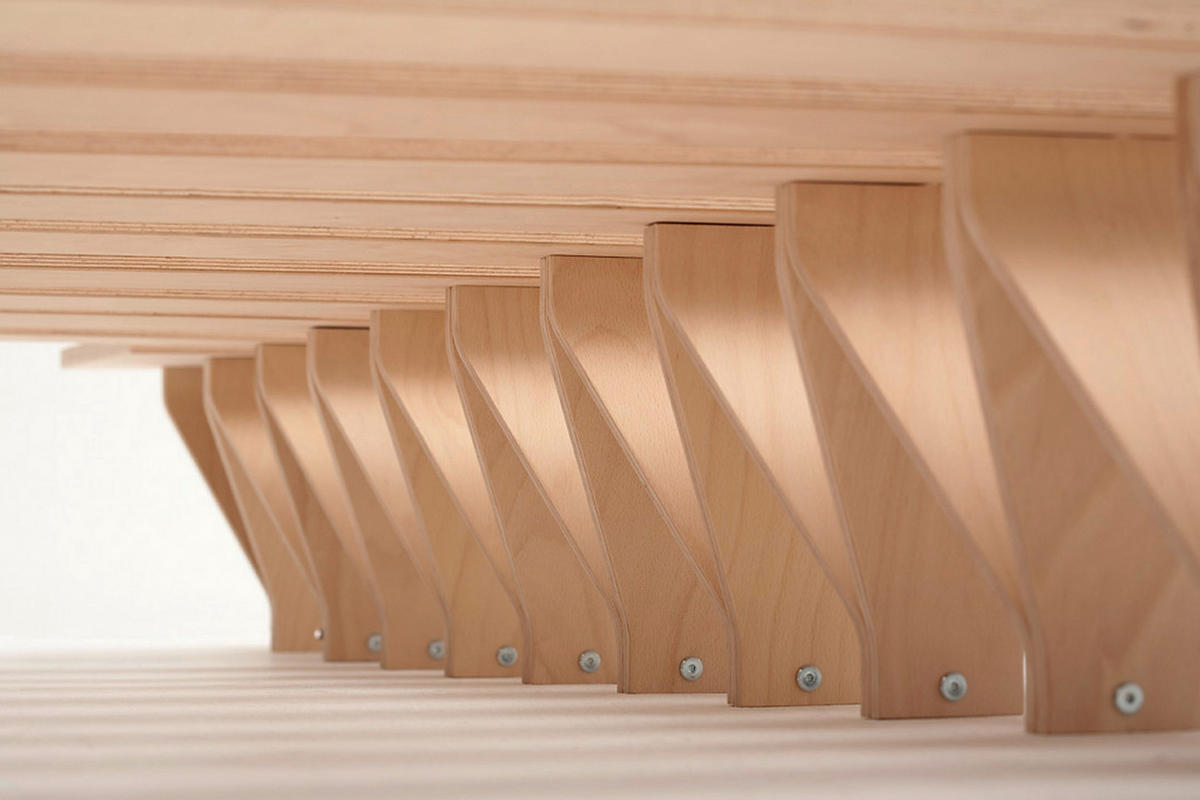 FUTONBETT 190/195 cm,  in Buchefarben  - Buchefarben, Design, Holz (190/195cm) - Tojo