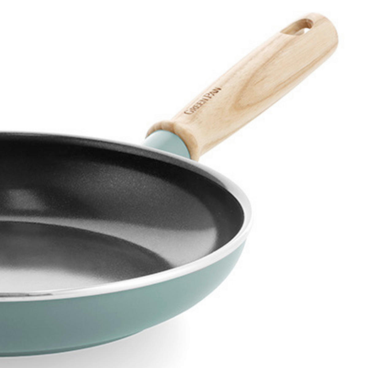 KOCHTOPFSET Mayflower 3-teilig  - Schwarz/Hellblau, Basics, Holz/Metall - GreenPan