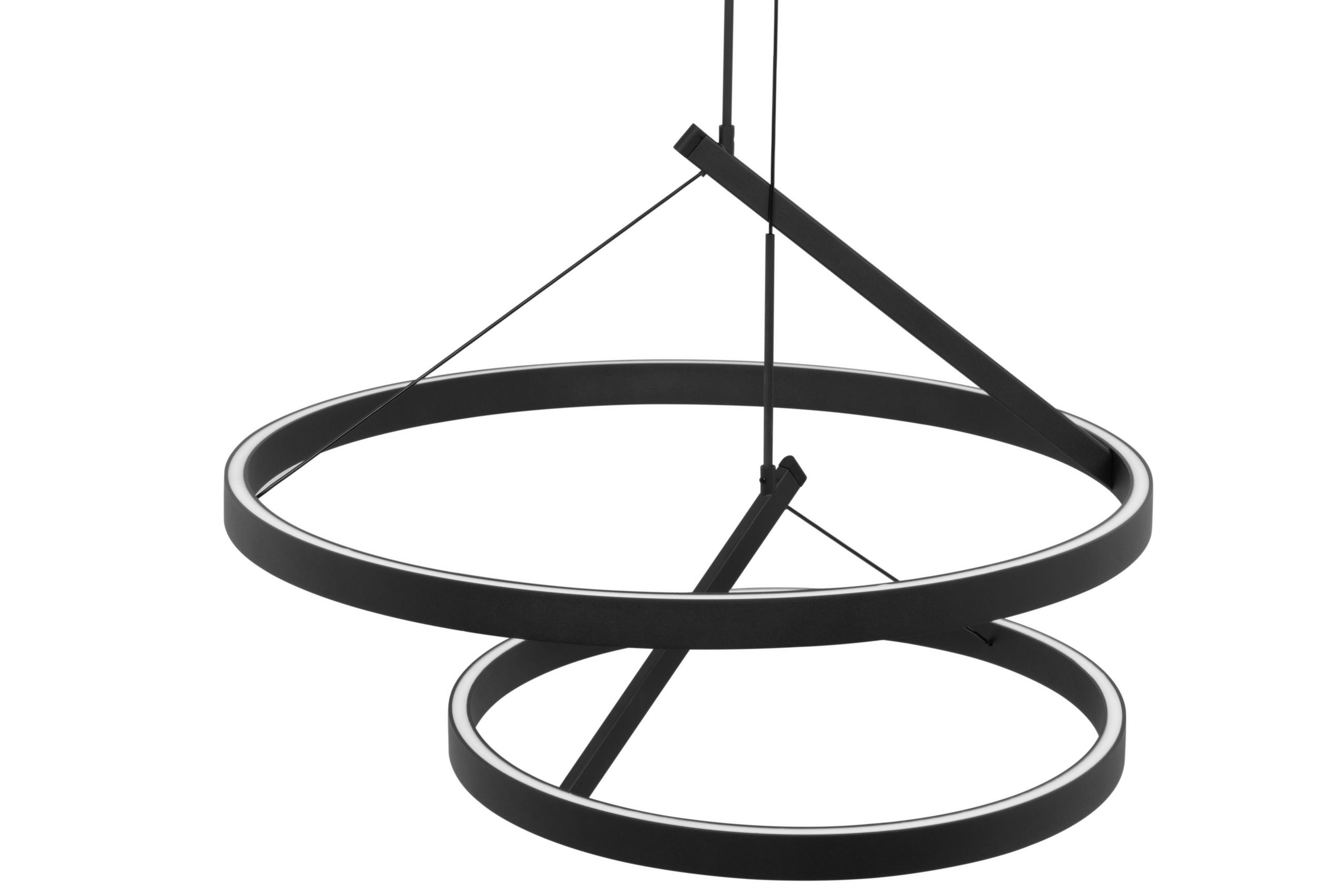 LED-HÄNGELEUCHTE 60/150 cm  - Schwarz, Design, Metall (60/150cm) - Dieter Knoll