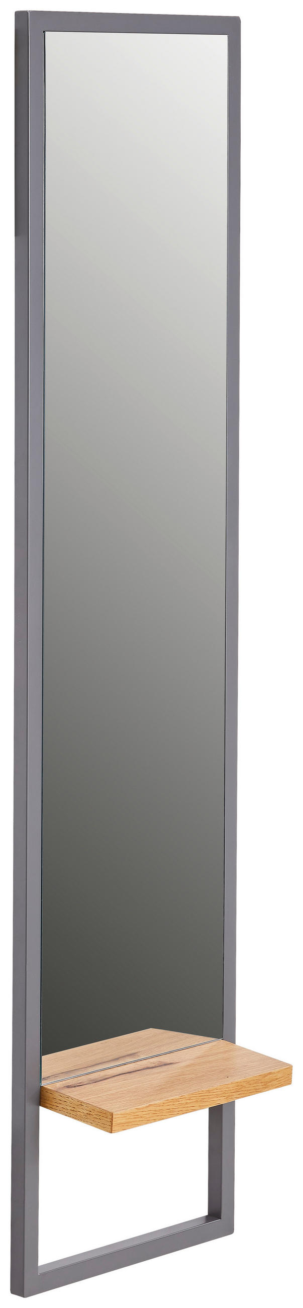WANDSPIEGEL Eiche Grau, Eichefarben - industrielles Design