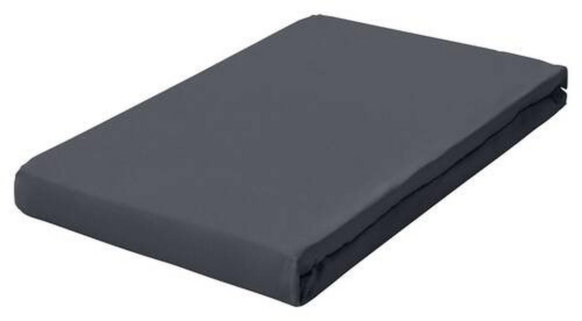 SPANNLEINTUCH 100/200 cm Frottee  - Dunkelgrau, Basics, Textil (100/200cm) - Schlafgut