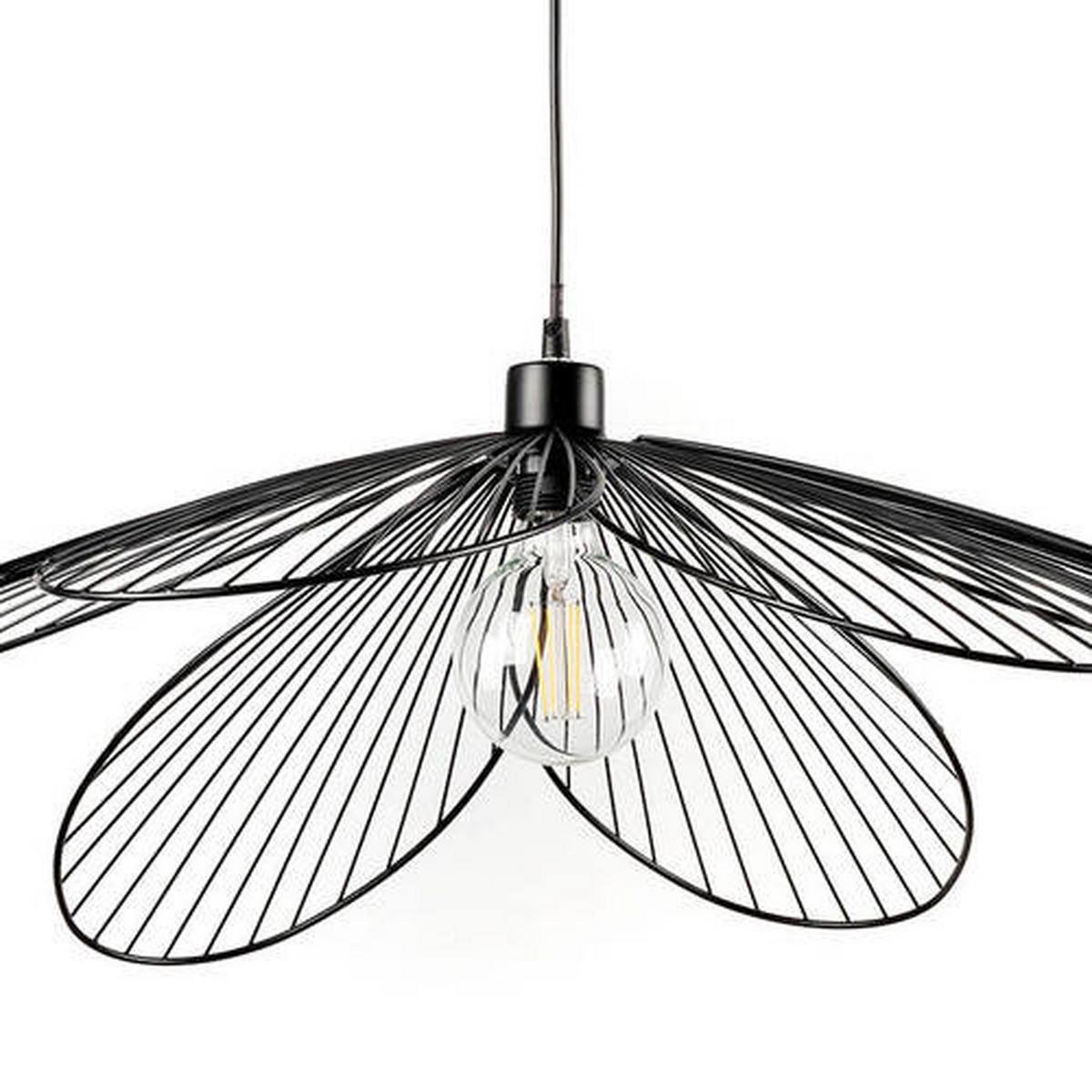 ZÁVĚSNÉ SVÍTIDLO, 83/107 cm  - černá, Design, kov (83/107cm)