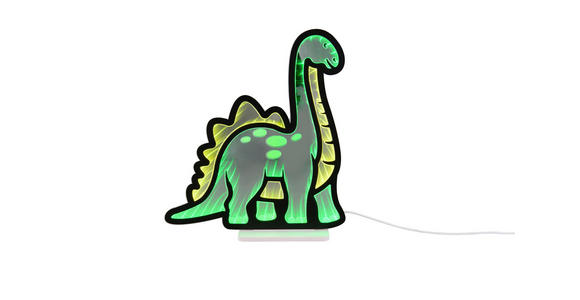 LED-DEKOLEUCHTE Dinosaur 30,5/33,4 cm  - Gelb/Grün, LIFESTYLE, Kunststoff/Metall (30,5/33,4cm) - Novel
