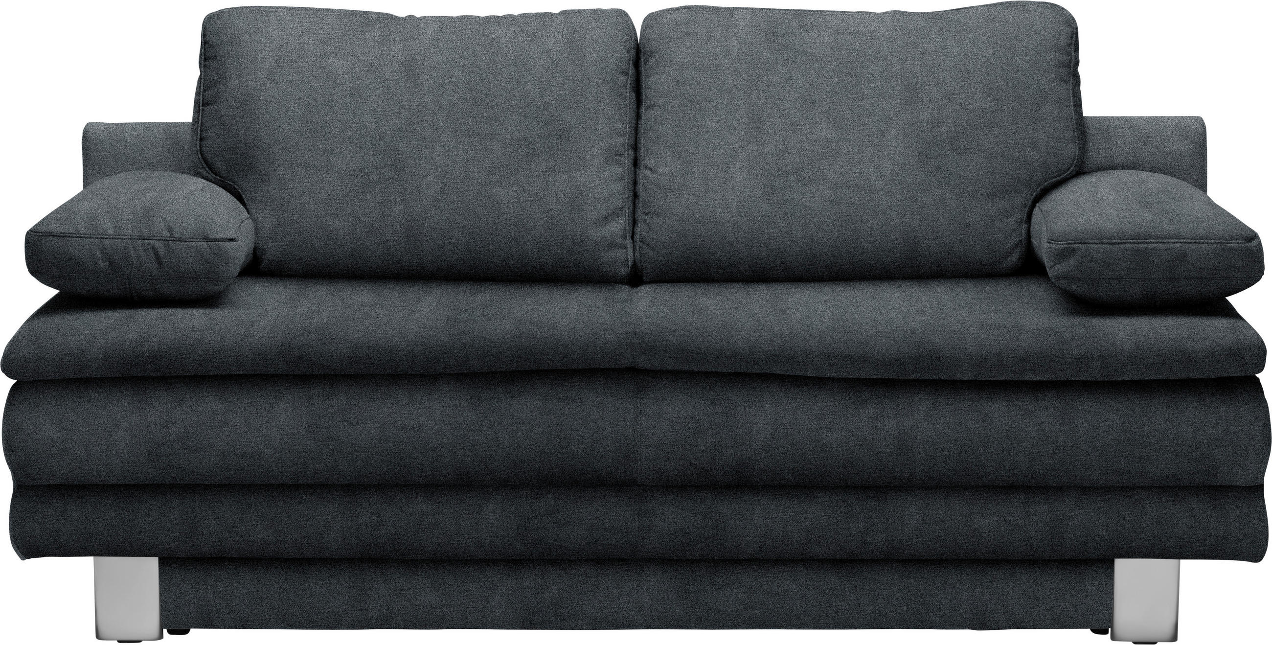 KANAPÉÁGY textil antracit  - krómszínű/antracit, Design, textil/fém (194/96/86cm) - Novel