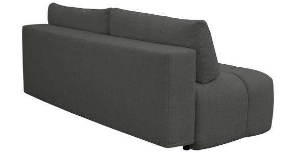 BOXSPRINGSOFA in Chenille Anthrazit  - Anthrazit/Schwarz, MODERN, Kunststoff/Textil (210/72/105cm) - Cantus