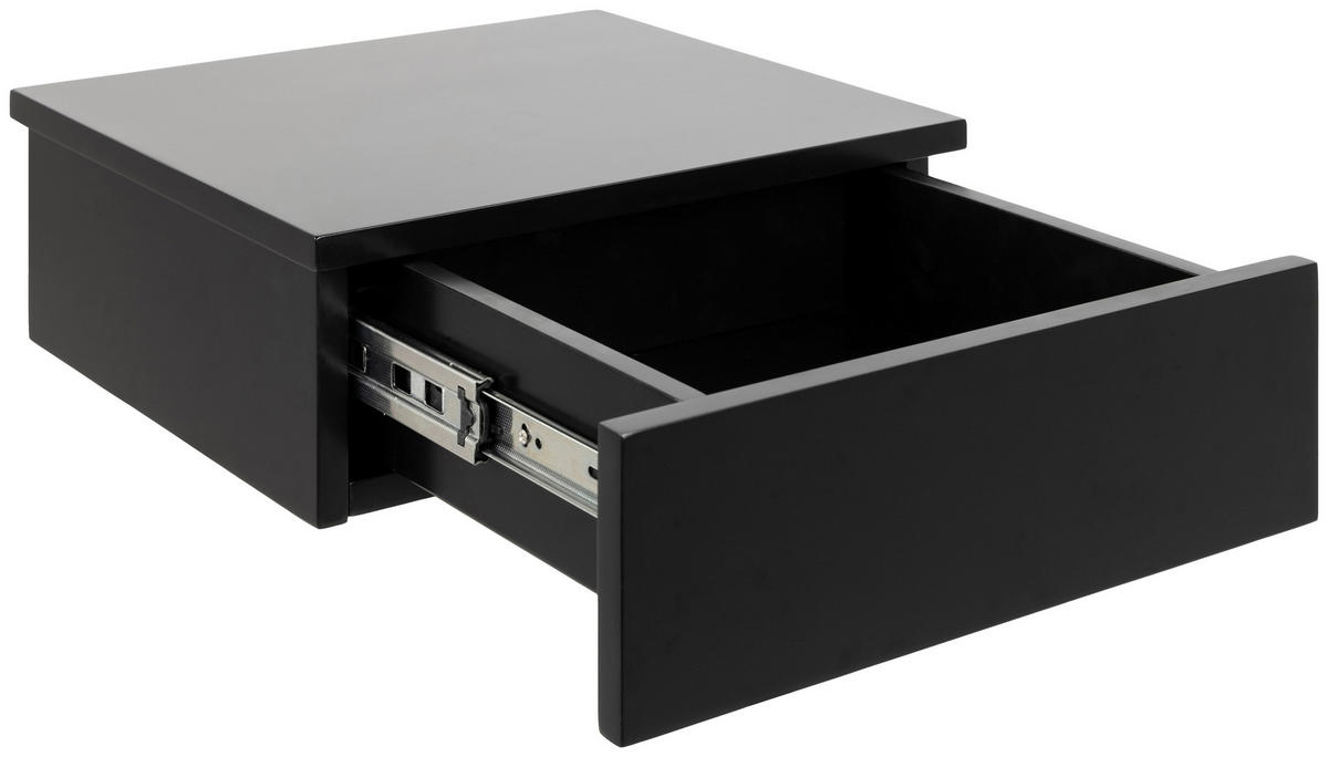 NACHTSCHRANK 37/13/32 cm  - Schwarz, MODERN, Holzwerkstoff (37/13/32cm) - MID.YOU