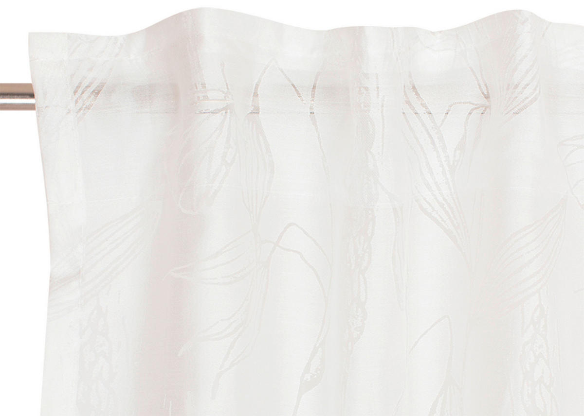 FERTIGVORHANG transparent  - Weiß, Basics, Textil (130/250cm) - Schöner Wohnen