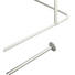 DUSCHVORHANGSTANGE Alufarben, Weiß 90/90 cm - Alufarben/Weiß, Basics, Metall (90/90cm) - SPIRELLA