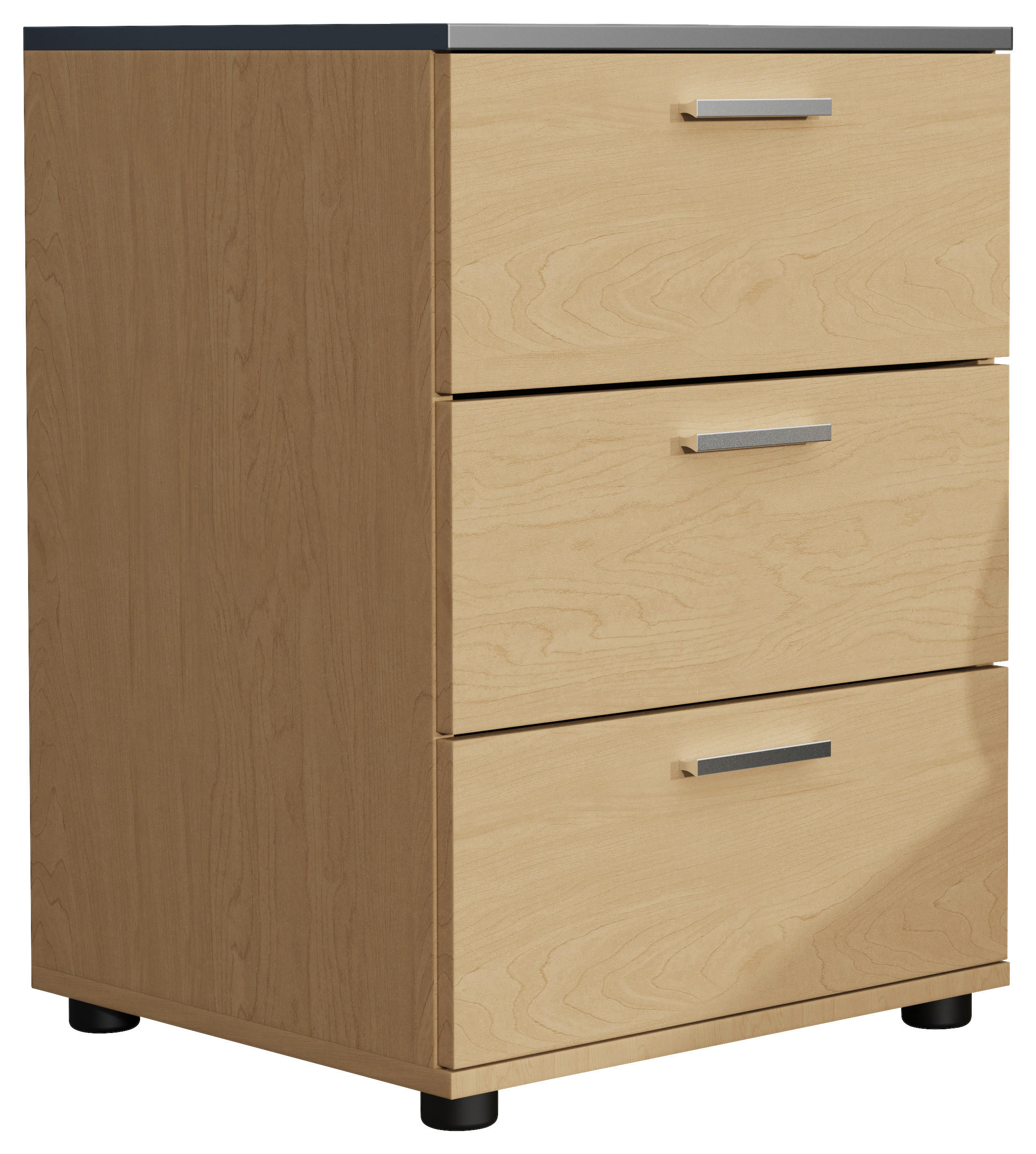 Nachtkästchentestalo Anthrazit/eiche Dekor B: 46 Cm