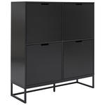 HIGHBOARD  in 120/130/40 cm  - Anthrazit/Schwarz, Design, Holzwerkstoff/Metall (120/130/40cm) - Novel